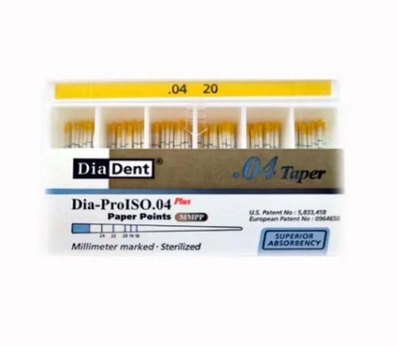 Dia Dent Dia-ProISO Paper Points 4% #20