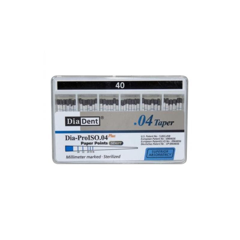 Dia Dent Dia-ProISO Paper Points 4% #40