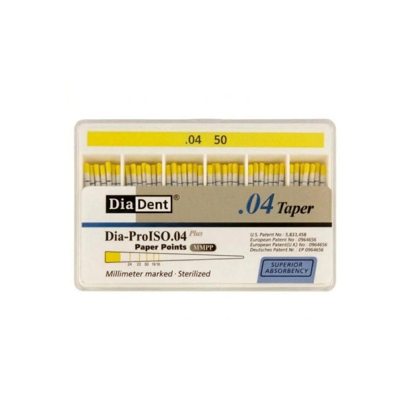 Dia Dent Dia-ProISO Paper Points 4% #50