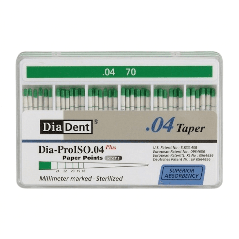 Dia Dent Dia-ProISO Paper Points 4% #70