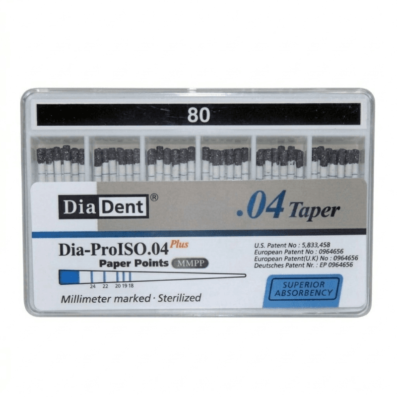 Dia Dent Dia-ProISO Paper Points 4% #80