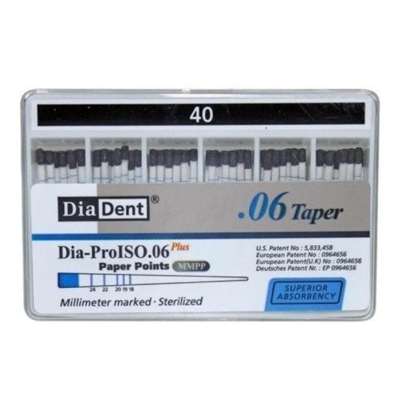 Dia Dent Dia-ProISO Paper Points 6% #40