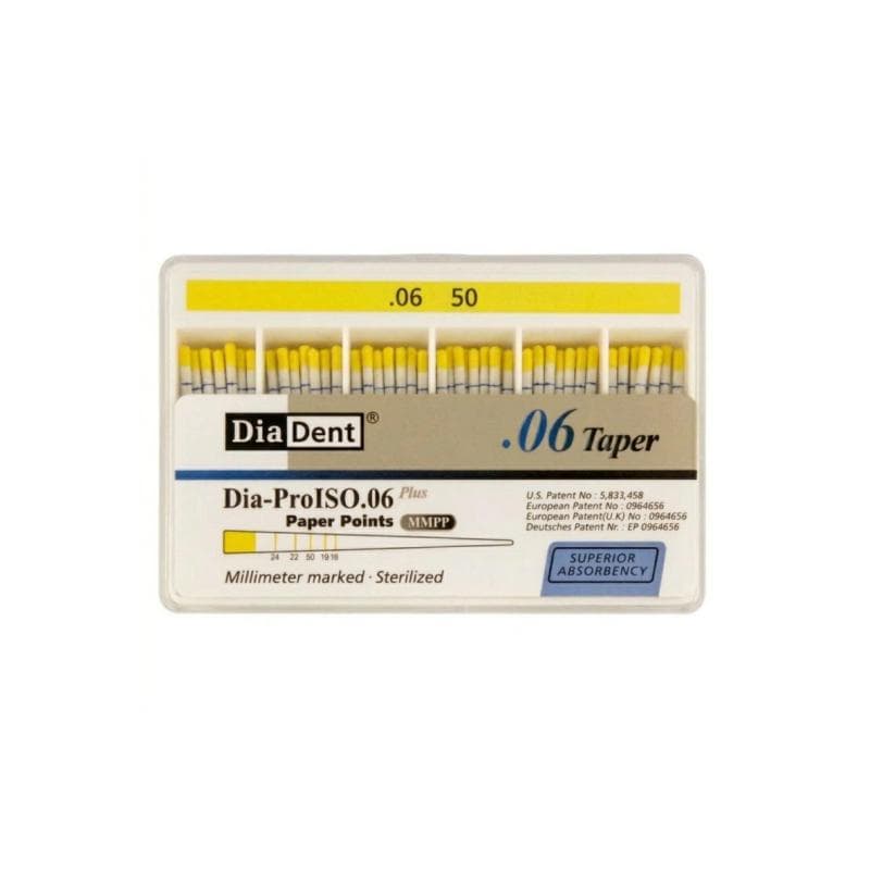 Dia Dent Dia-ProISO Paper Points 6% #50
