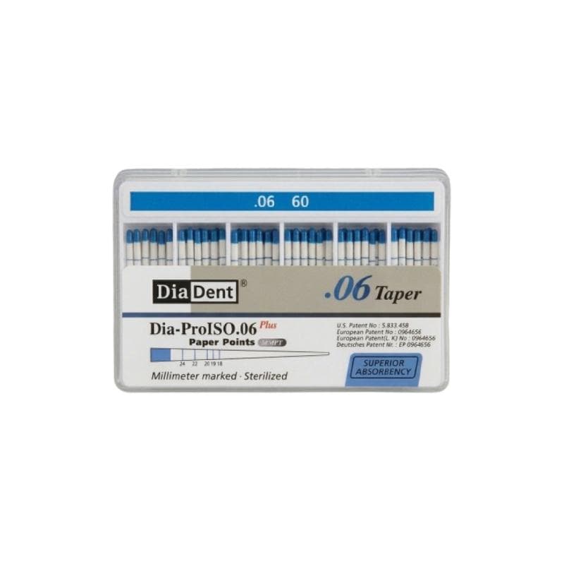 Dia Dent Dia-ProISO Paper Points 6% #60