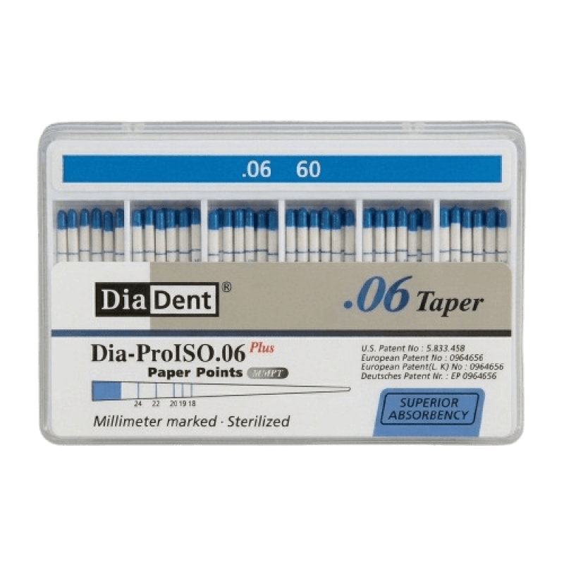 Dia Dent Dia-ProISO Paper Points 6% #60