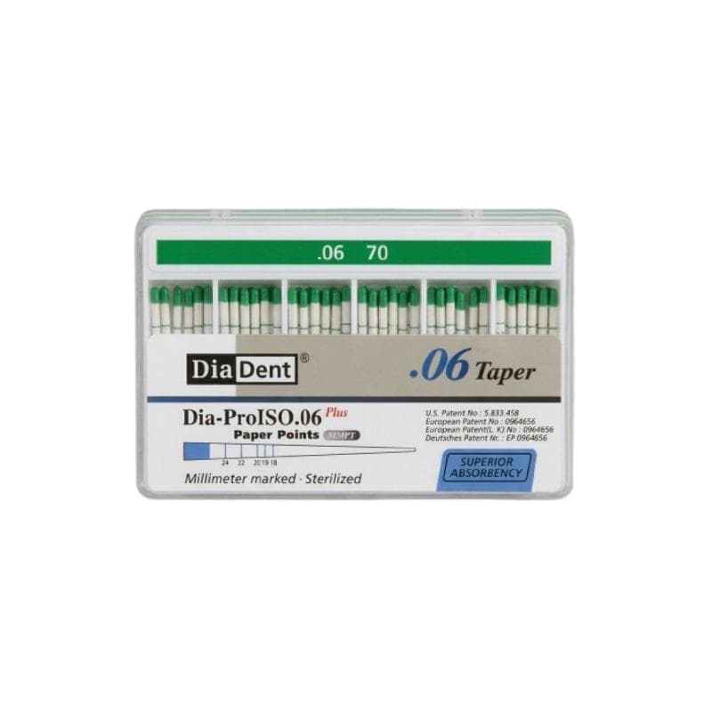 Dia Dent Dia-ProISO Paper Points 6% #70