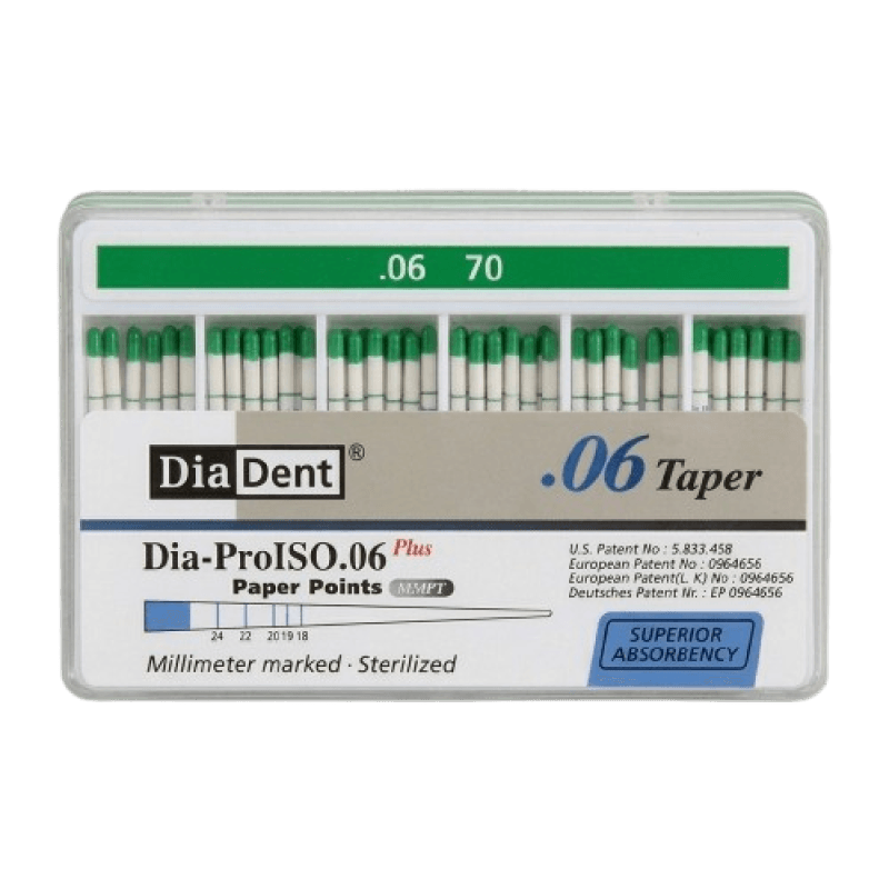 Dia Dent Dia-ProISO Paper Points 6% #70