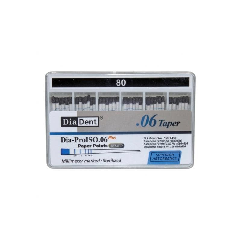 Dia Dent Dia-ProISO Paper Points 6% #80