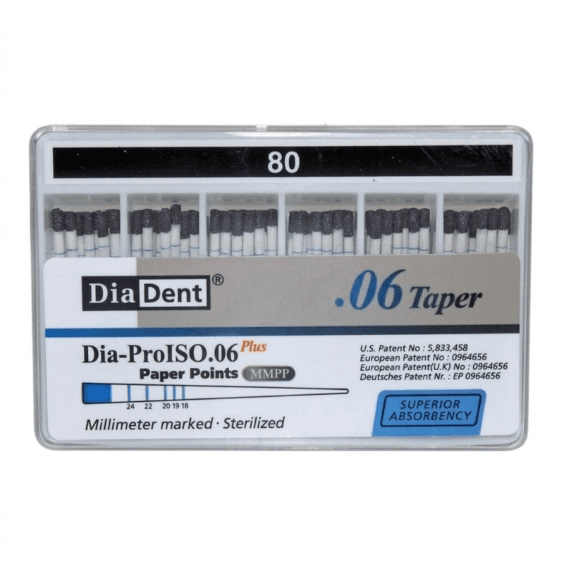 Dia Dent Dia-ProISO Paper Points 6% #80