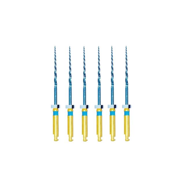 NiTi Tapered Pliancy Blue Rotary Files F3 - 21 mm