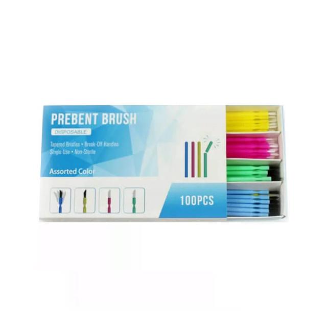 Pre Bent Applicator Brush Assorted Colors
