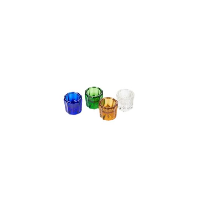 Glass Dappen Dishes 33 x 33 mm - Assorted Colors